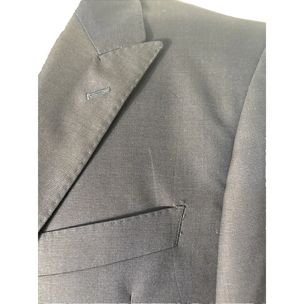 Jos A Bank‎ Reserve USA Italian Fabric Navy Blue Tailored Fit Blazer Sz 40 S